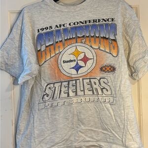 Champs Gray Cotton T-Shirt